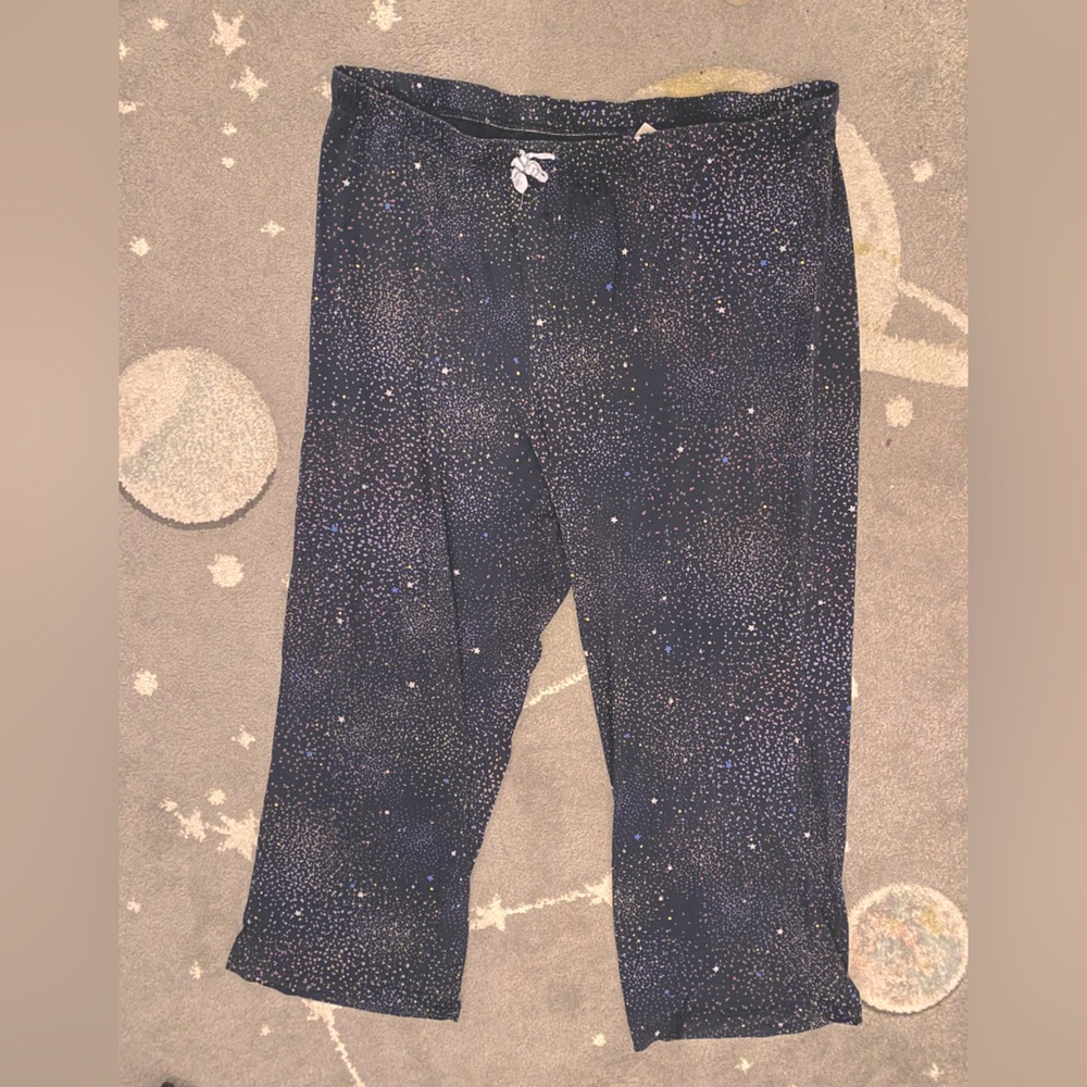 Lands’ End Pajama Pants Radiant Navy Galaxy